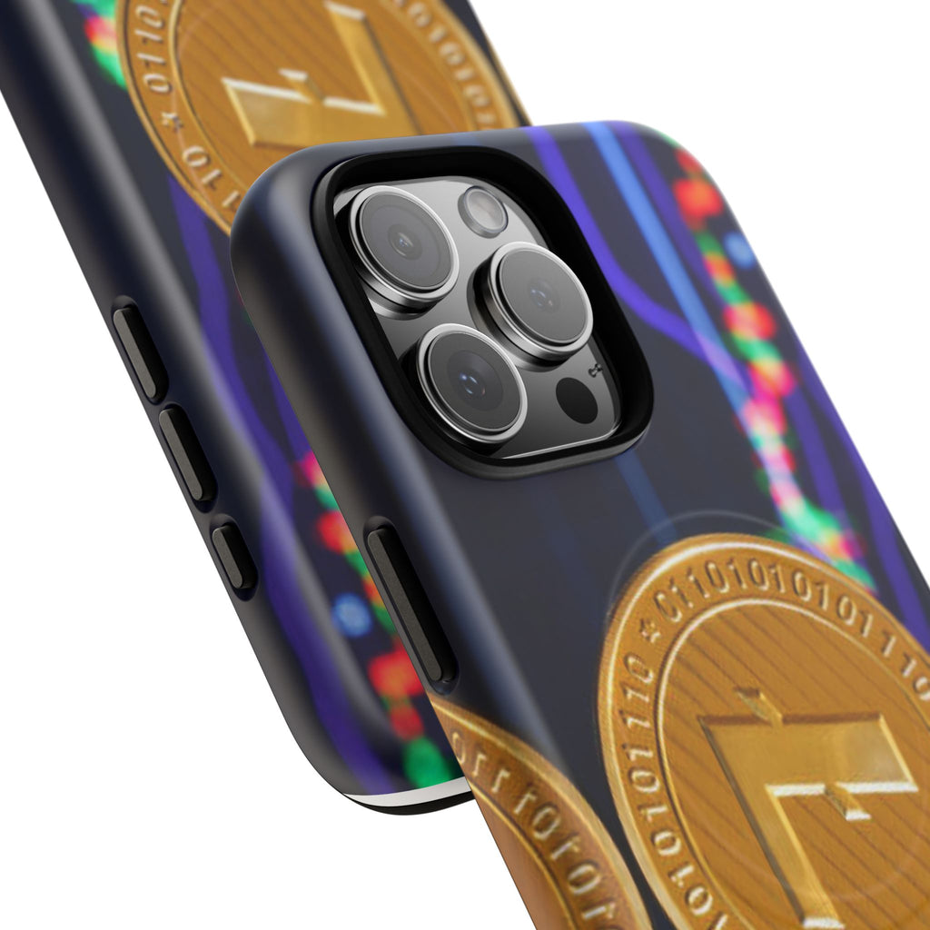 Litecoin Crypto Coin Phone Case | Tough Magnetic Case, Blockchain Design