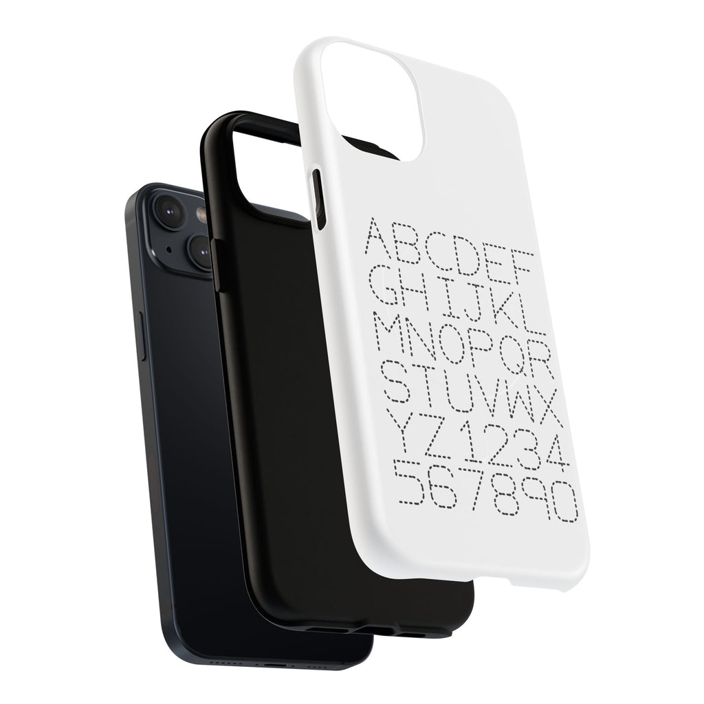 Dotted Alphabet Phone Case | Tough Magnetic Case