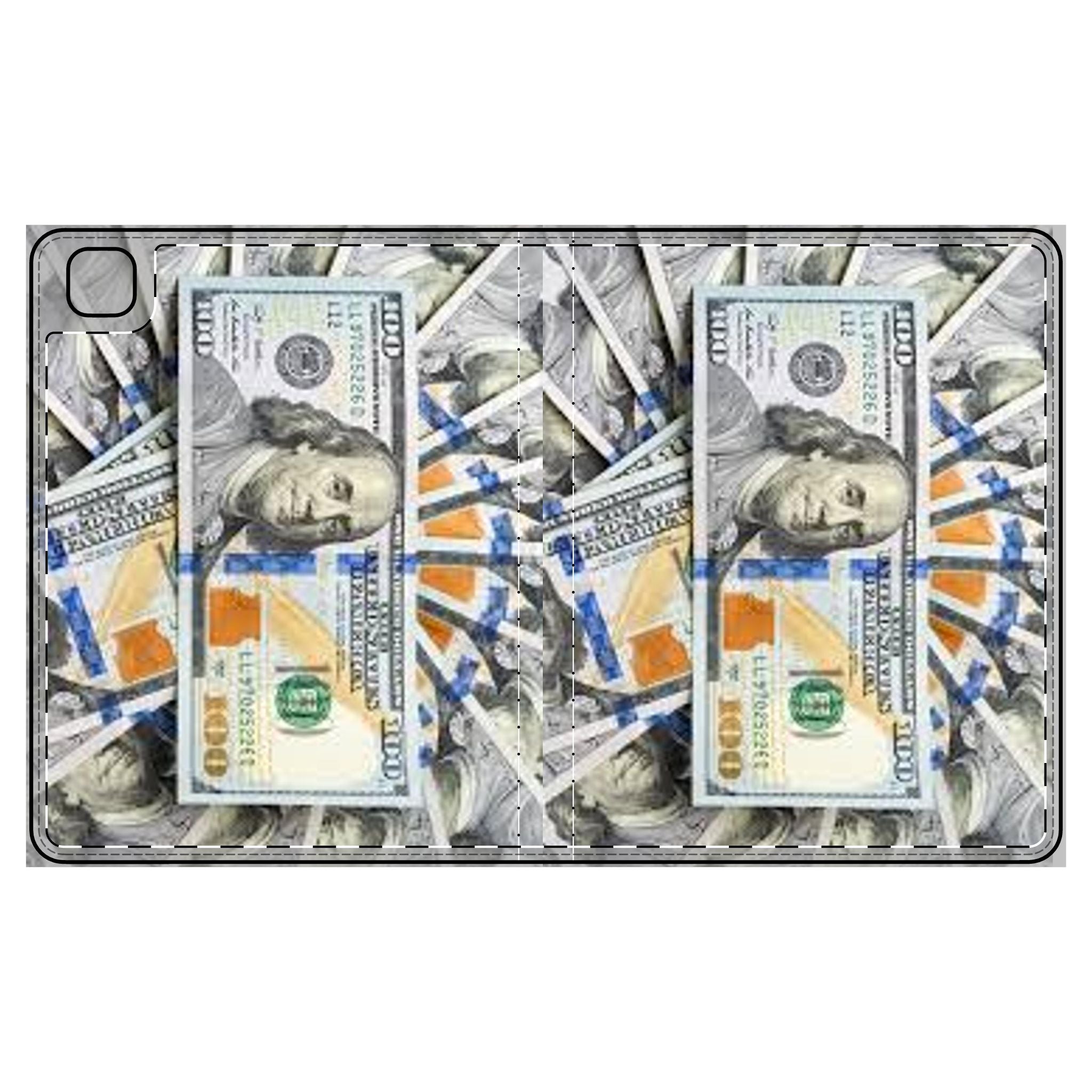 Hundred Dollar Bills Tablet Folio Case | Money Stack Design