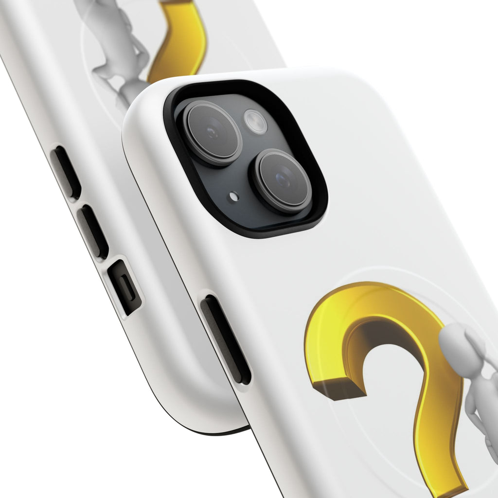 3D Question Mark Figure phone case | Tough Magnetic Case