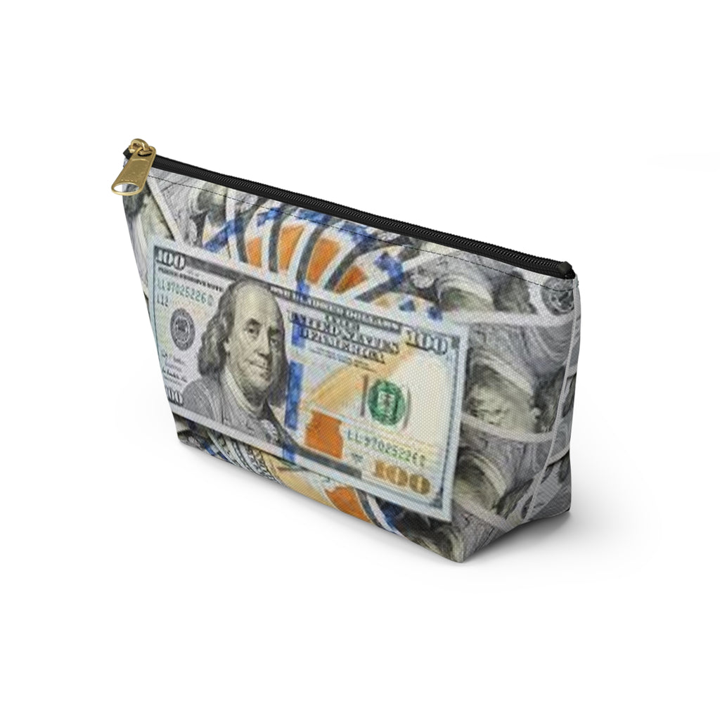 Hundred Dollar Bills Accessory Pouch | Money Print Makeup Bag