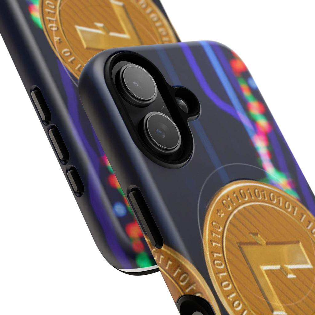 Litecoin Crypto Coin Phone Case | Tough Magnetic Case, Blockchain Design