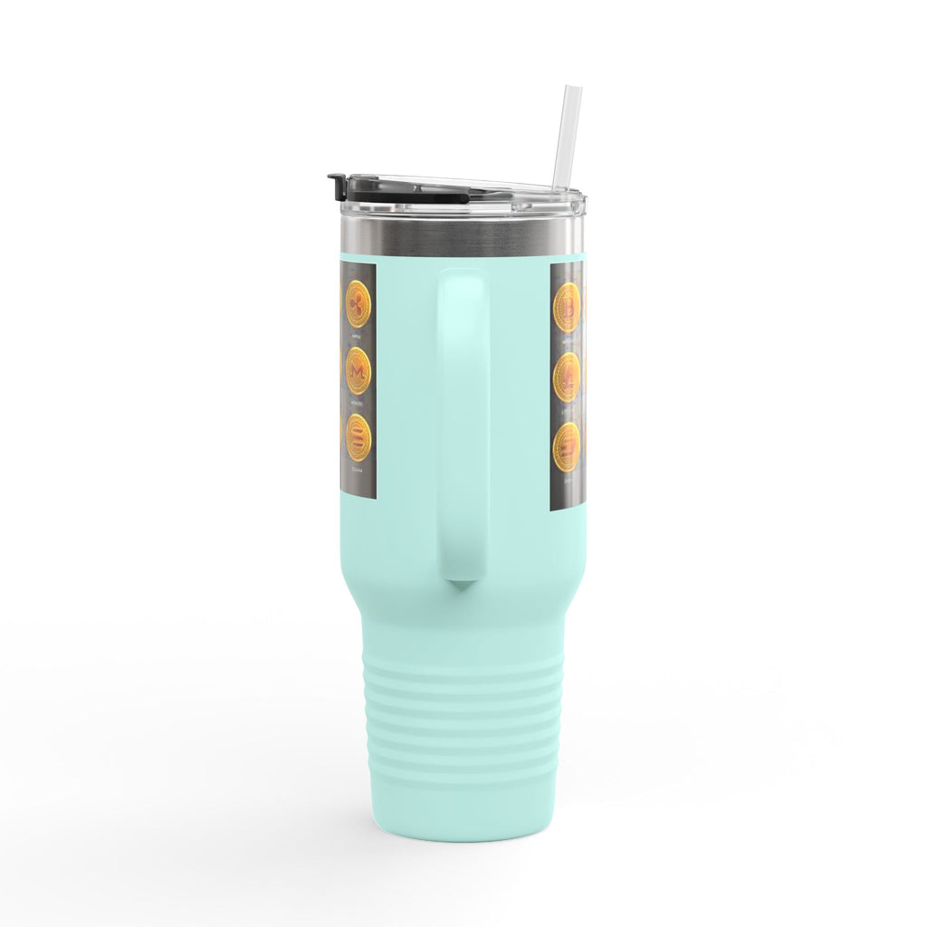 Crypto Currencies Icons 40oz Travel Mug | Insulated Tumbler