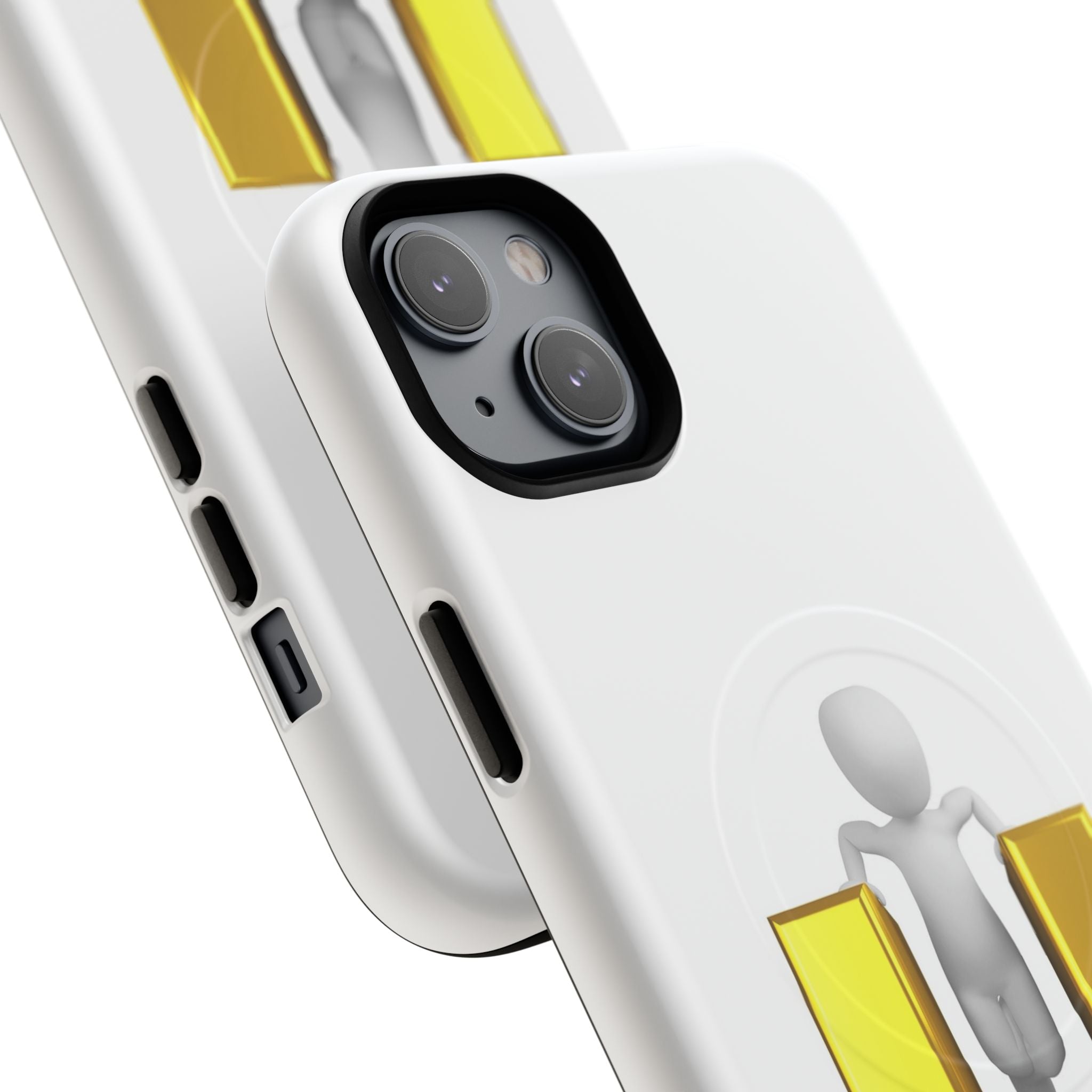 3D Person with Gold Letter U phone case | Tough Magnetic Case