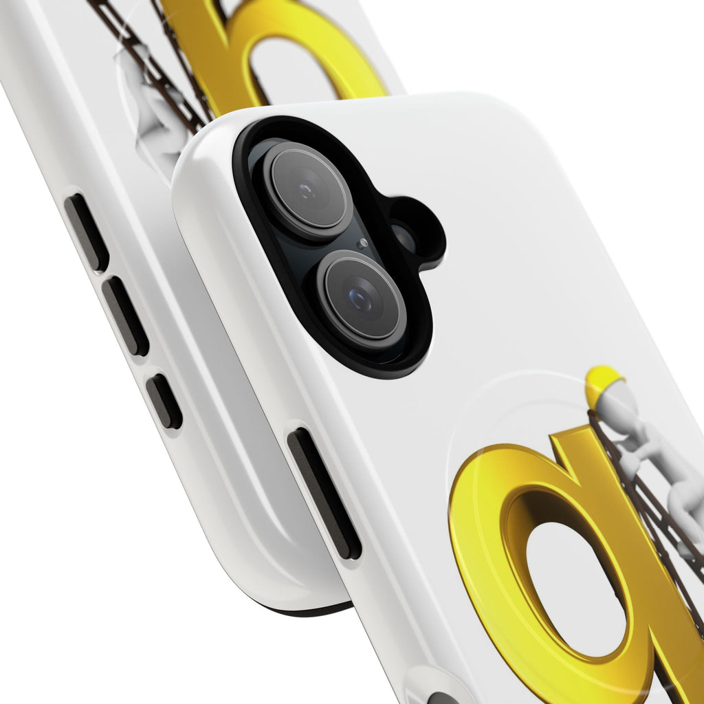 Golden Letter G Construction phone case | Magnetic Tough Case