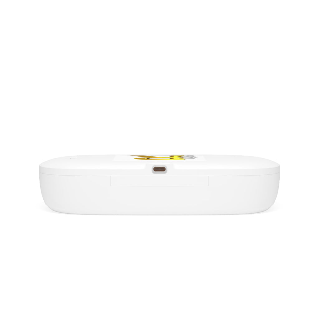 Gold Letter R Design UV Phone Sanitizer and Wireless Charging Pad | Monogram R