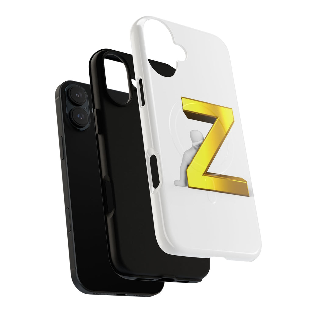 Gold 3D Letter Z Phone Case | Tough Magnetic Case