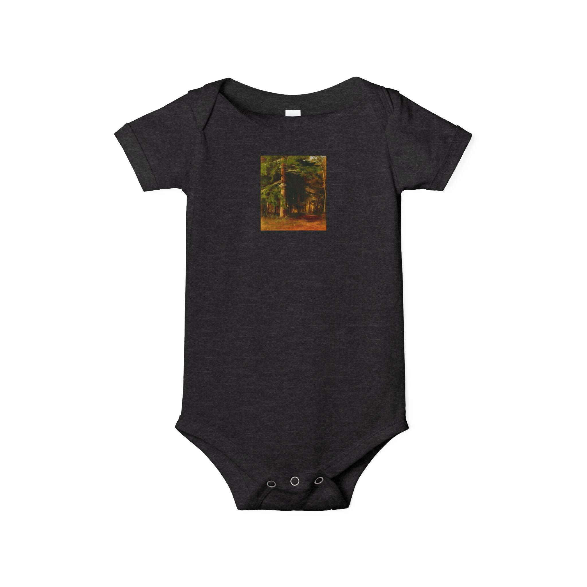 Body de bébé illustré Forêt boisée