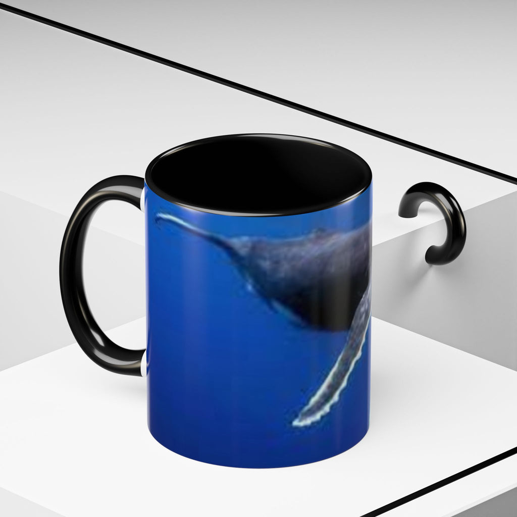 Humpback Whale Ocean Photo Accent Coffee Mug | Whale Lover Mug