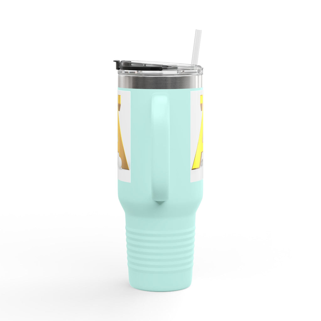 Gold 3D Letter A Mug | 40oz Insulated Travel Mug