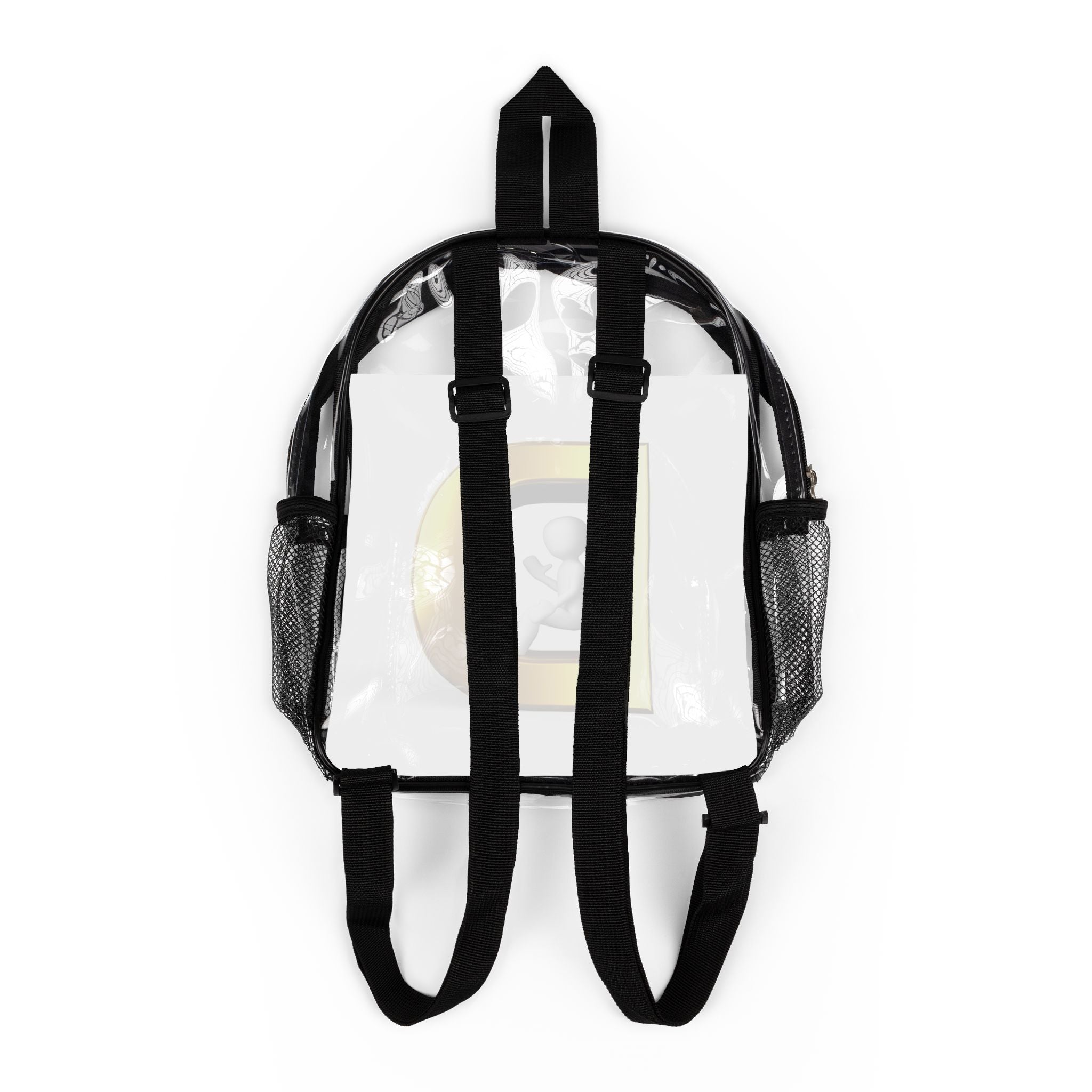 Gold Letter D Monogram Clear Backpack | Stadium Clear Backpack