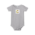 Gold Letter C Monogram Infant Onesie | Baby Bodysuit Initial