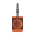 Glowing Solar Eclipse Luggage Tag | Rectangle Saffiano Polyester