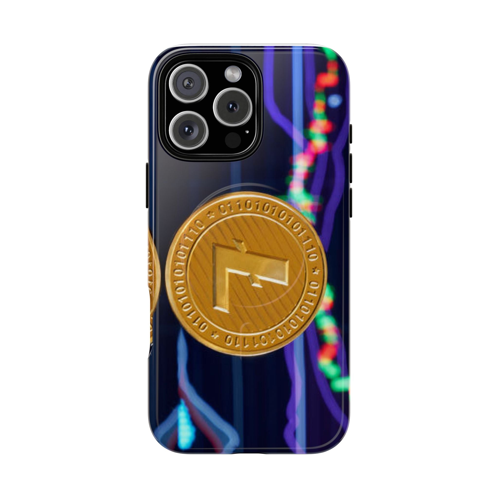 Coque de téléphone Litecoin Crypto Coin | Coque magnétique résistante, design Blockchain