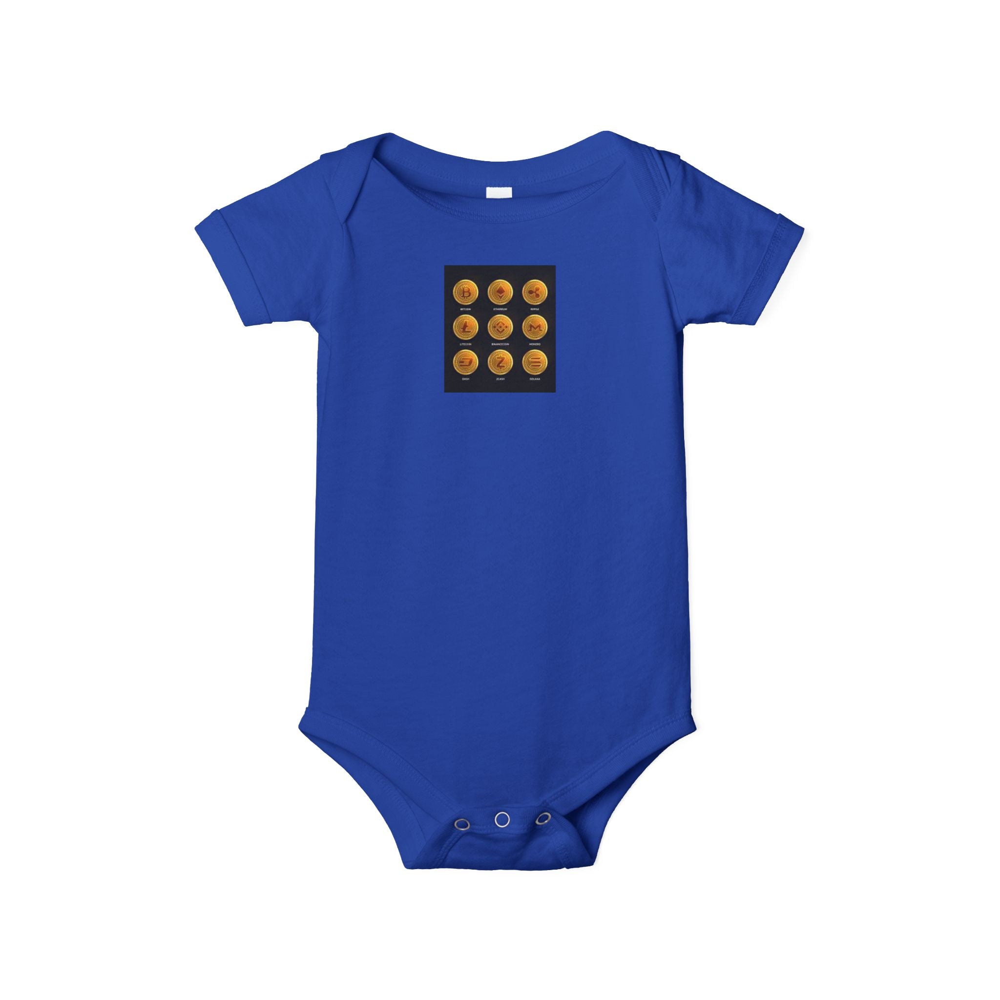 Grenouillère Bébé Pièce Unique Pièces de Monnaie Cryptomonnaie | Body Bébé Automne