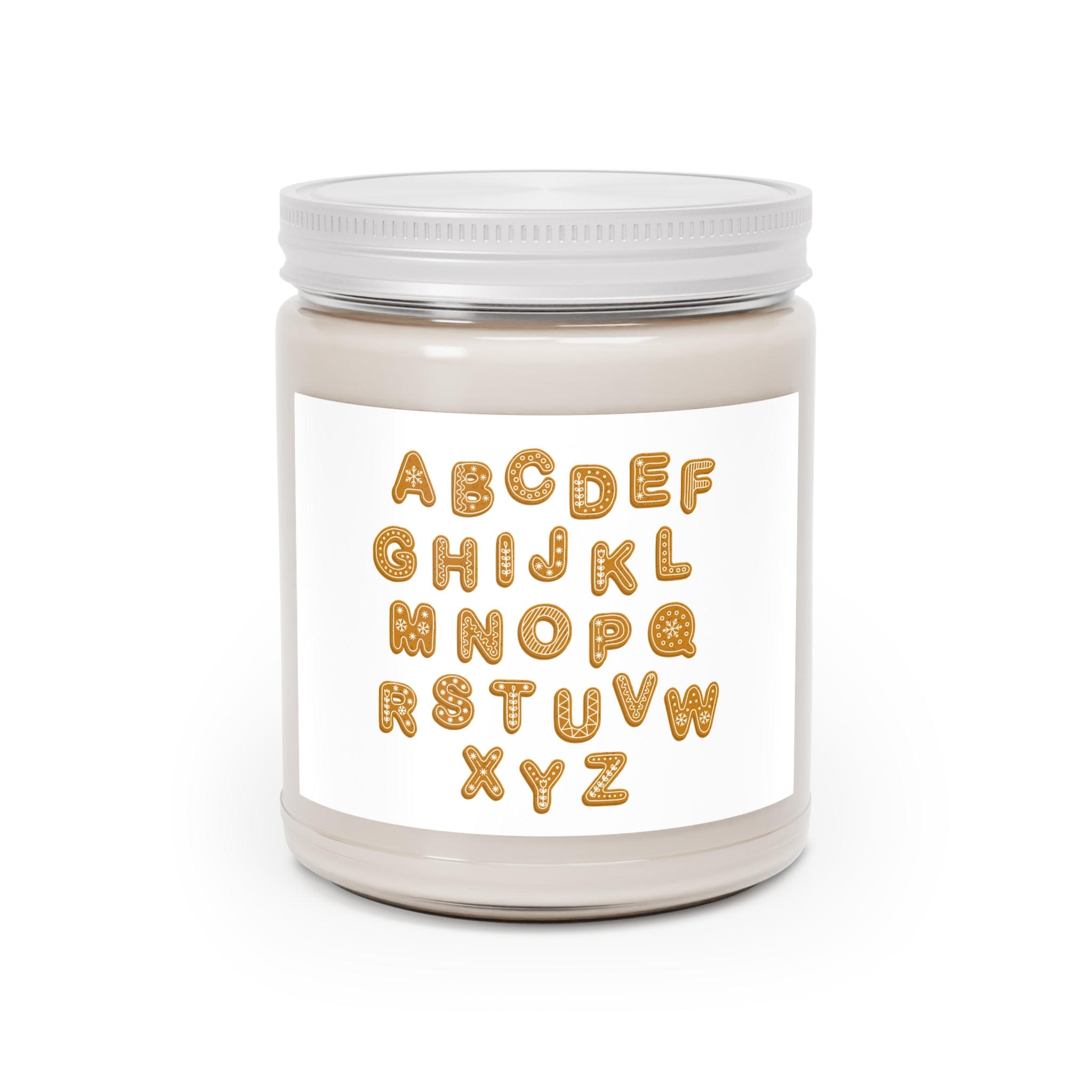 Bougie Lettres Biscuit Alphabet | Bougie de Soja