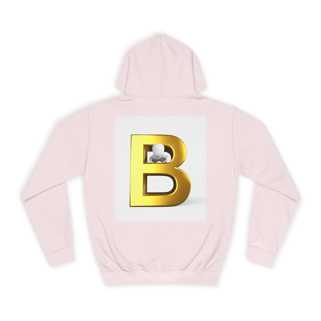Gold Letter B Hoodie | Monogram Initial Sweatshirt