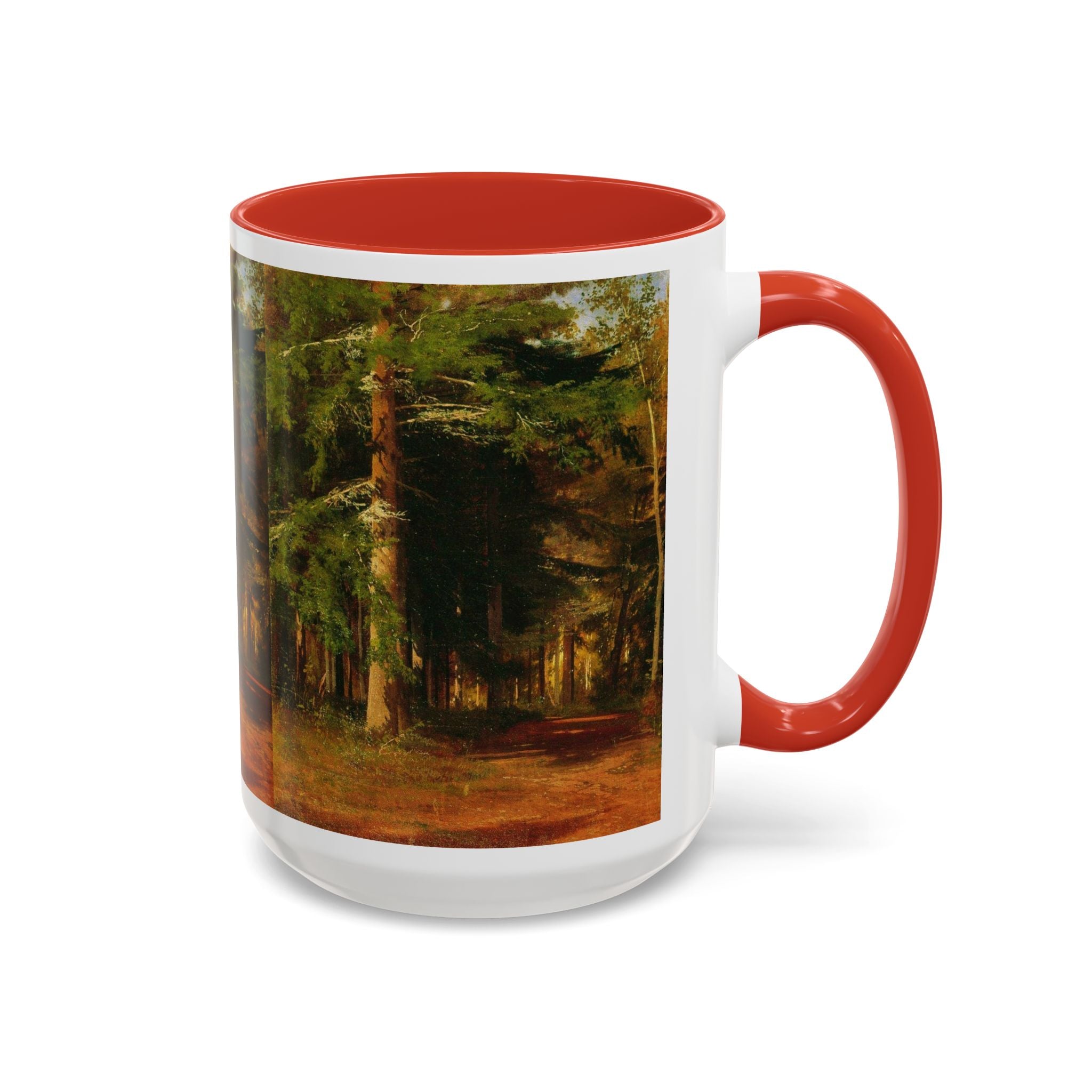 Waldweg-Malerei Tasse | Akzent-Kaffeetasse 11oz 15oz