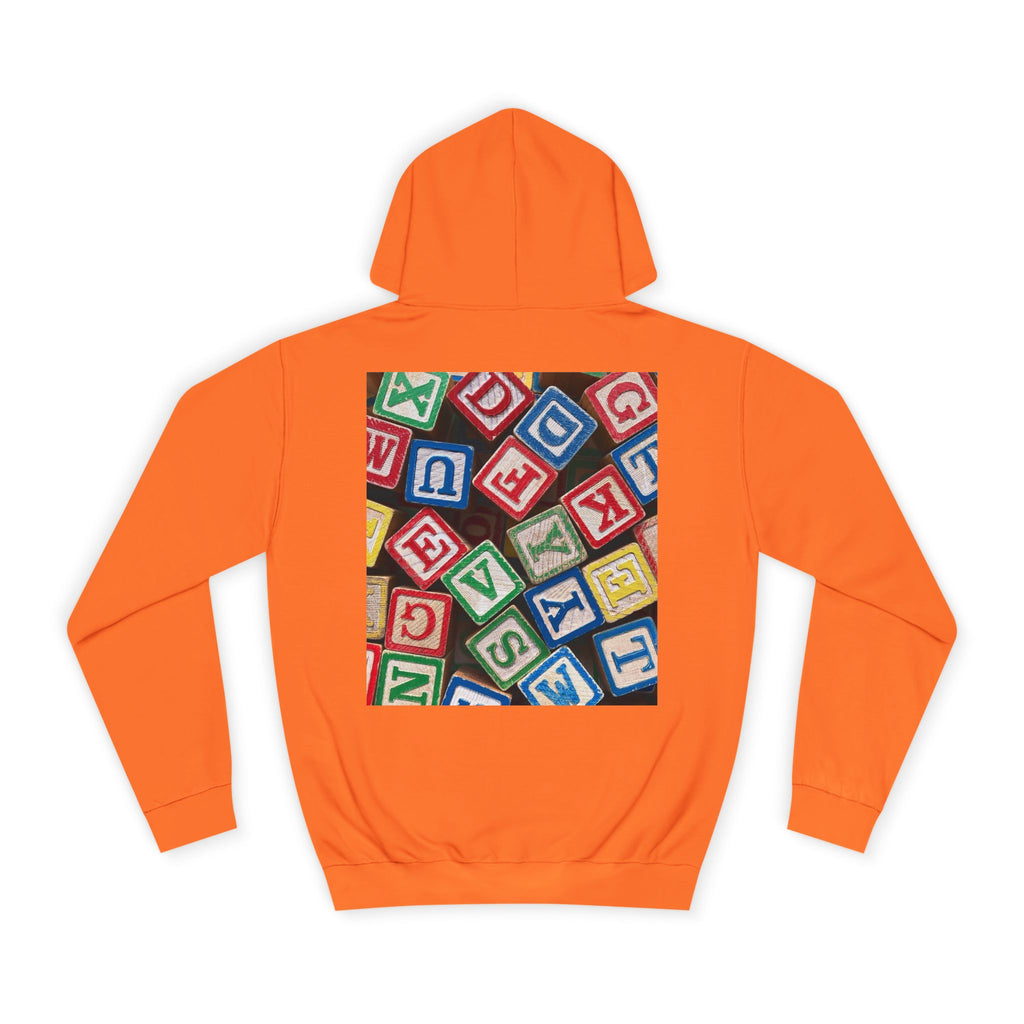 Colorful Alphabet Blocks Hoodie | Kids Letter Blocks Design