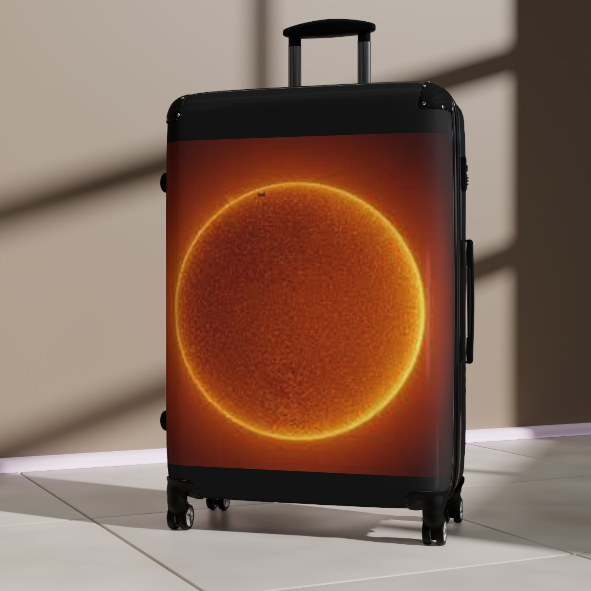 Solar Eclipse Sun Illustration Suitcase | Travel Luggage
