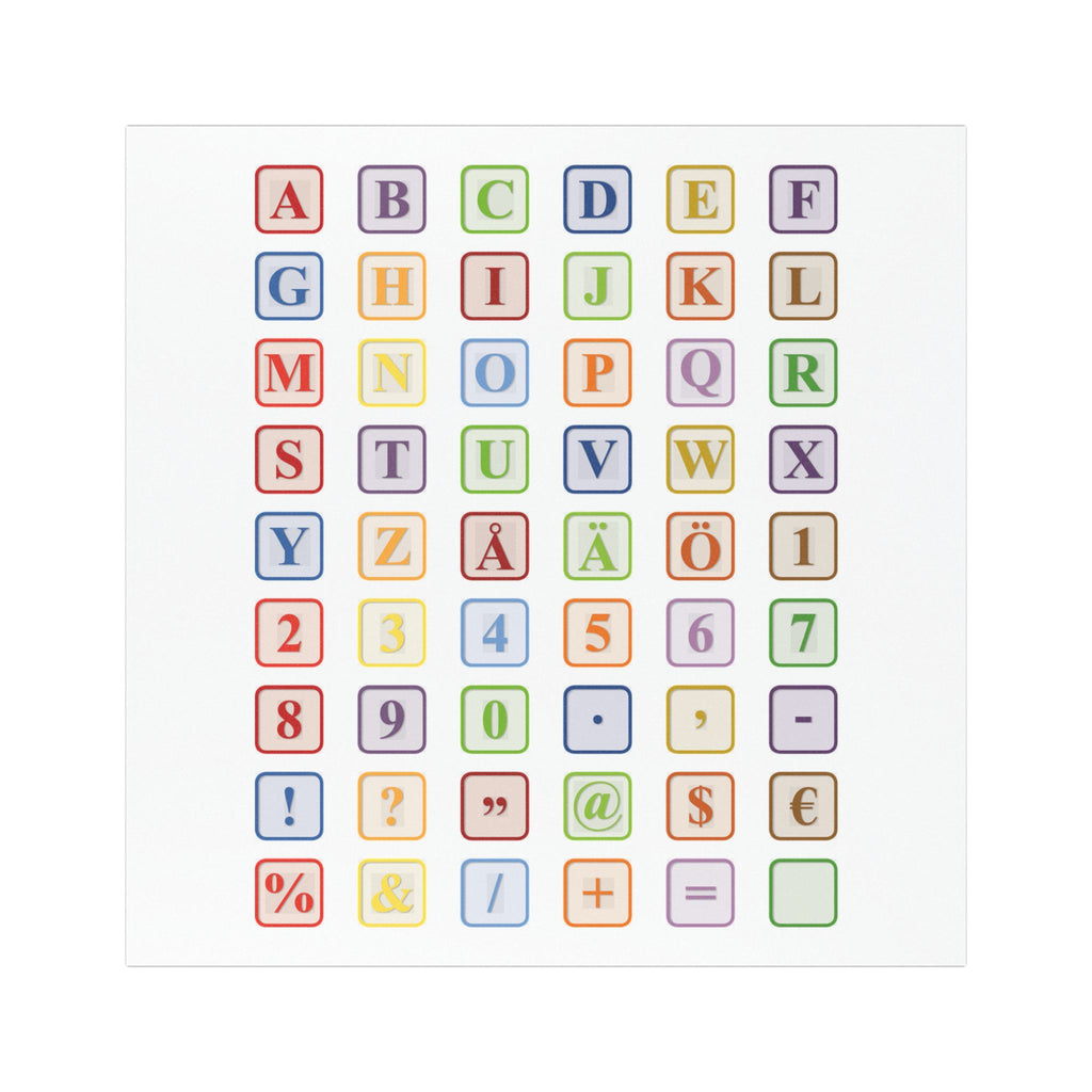 Color Block Alphabet Car Magnet Set | Car Magnets