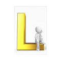 Gold Letter L Postcards (7 pcs) | Alphabet Initial Stationery
