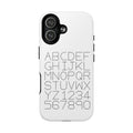 Dotted Alphabet Phone Case | Tough Magnetic Case