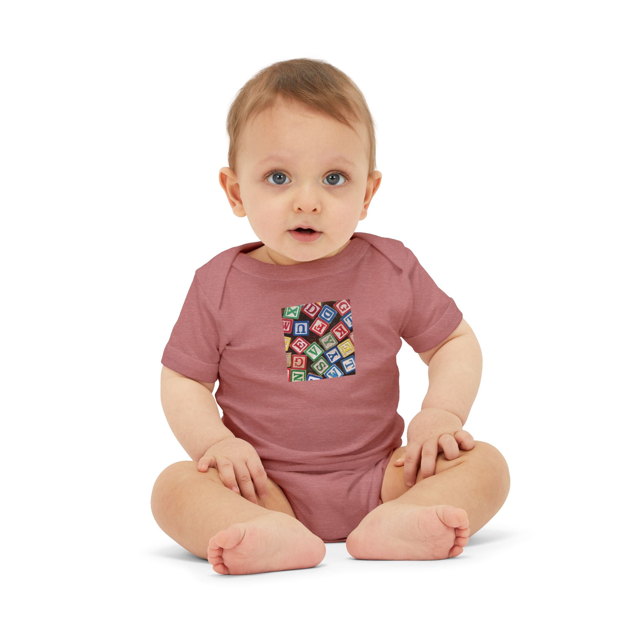 Colorful Alphabet Blocks Infant One Piece | Baby Bodysuit