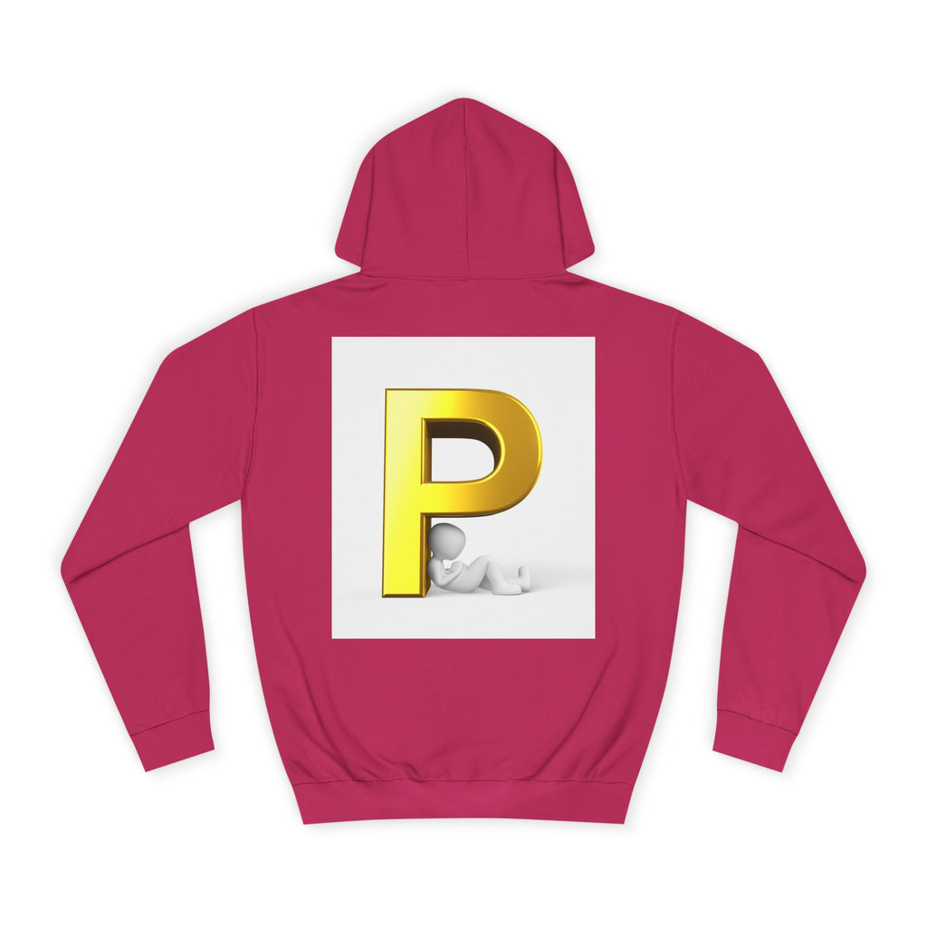 Gold Letter P hoodie | Monogram Initial Pullover