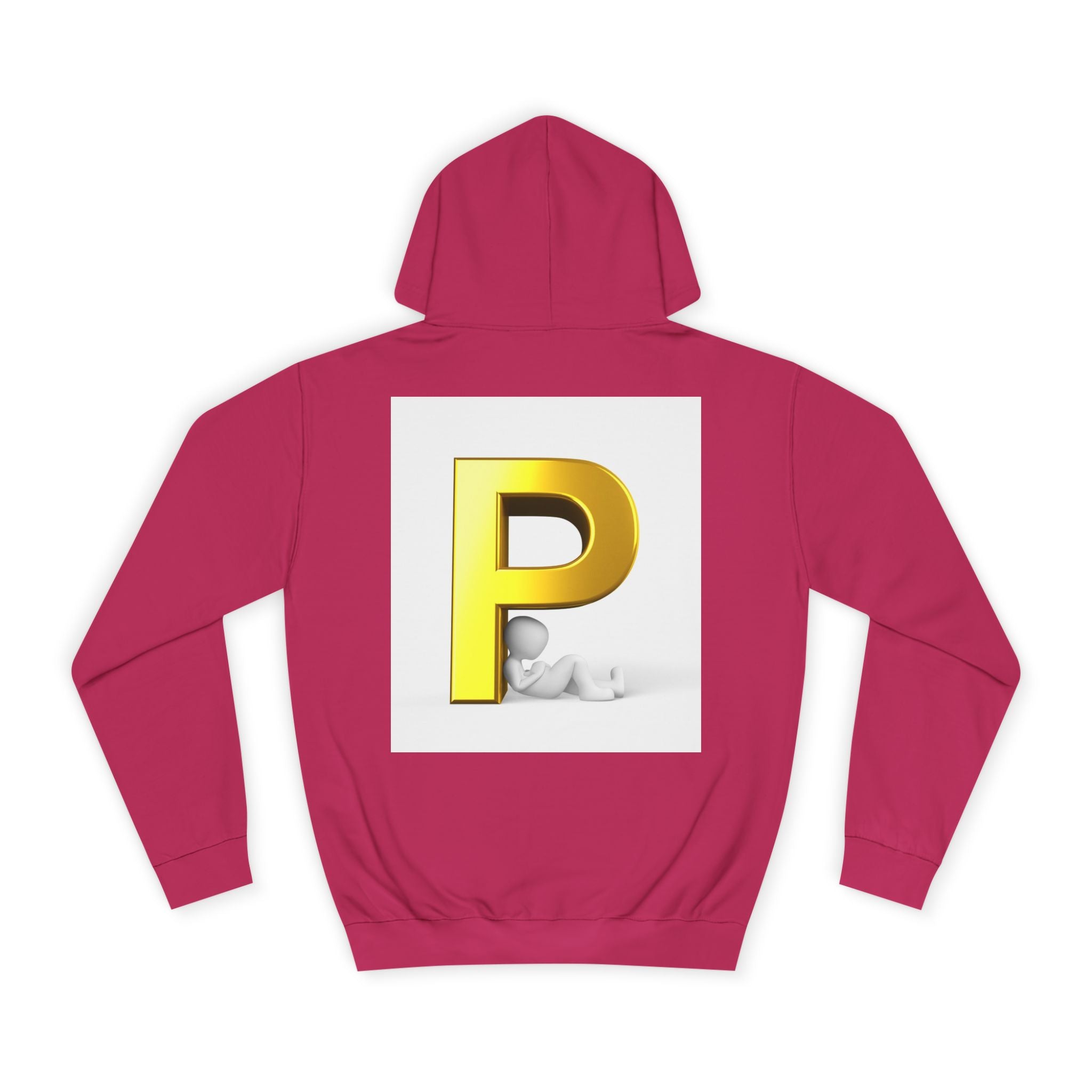 Gold Letter P hoodie | Monogram Initial Pullover