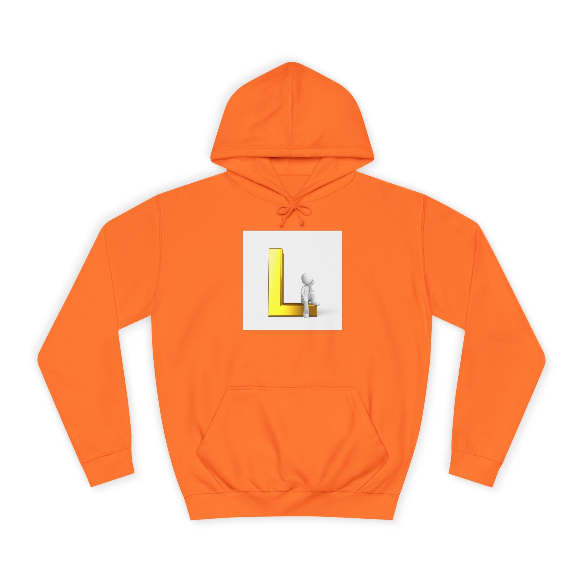 Sweat à capuche lettre L en 3D avec figurine | Sweat initial L