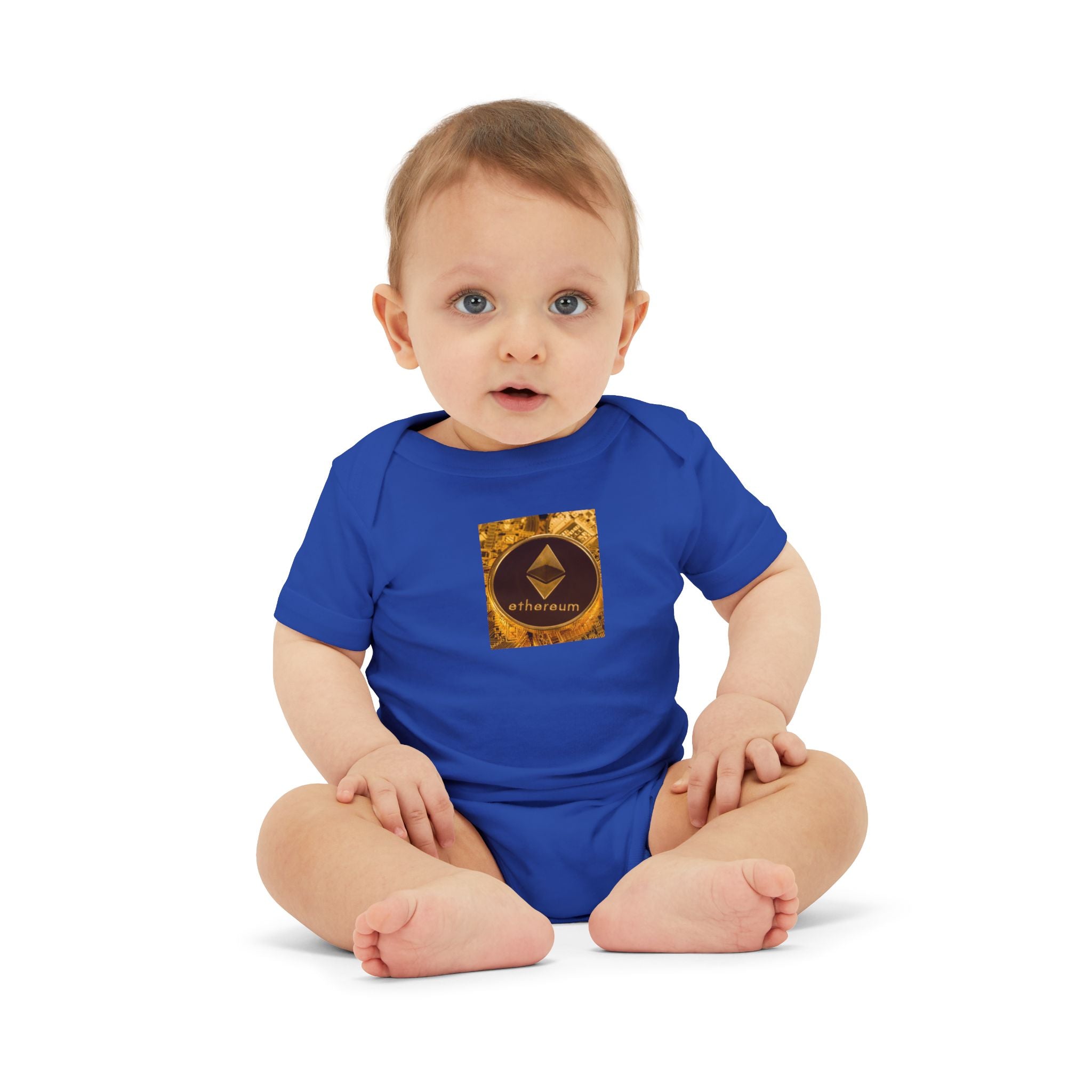 Ethereum Logo Infant Onesie | Crypto Baby Bodysuit