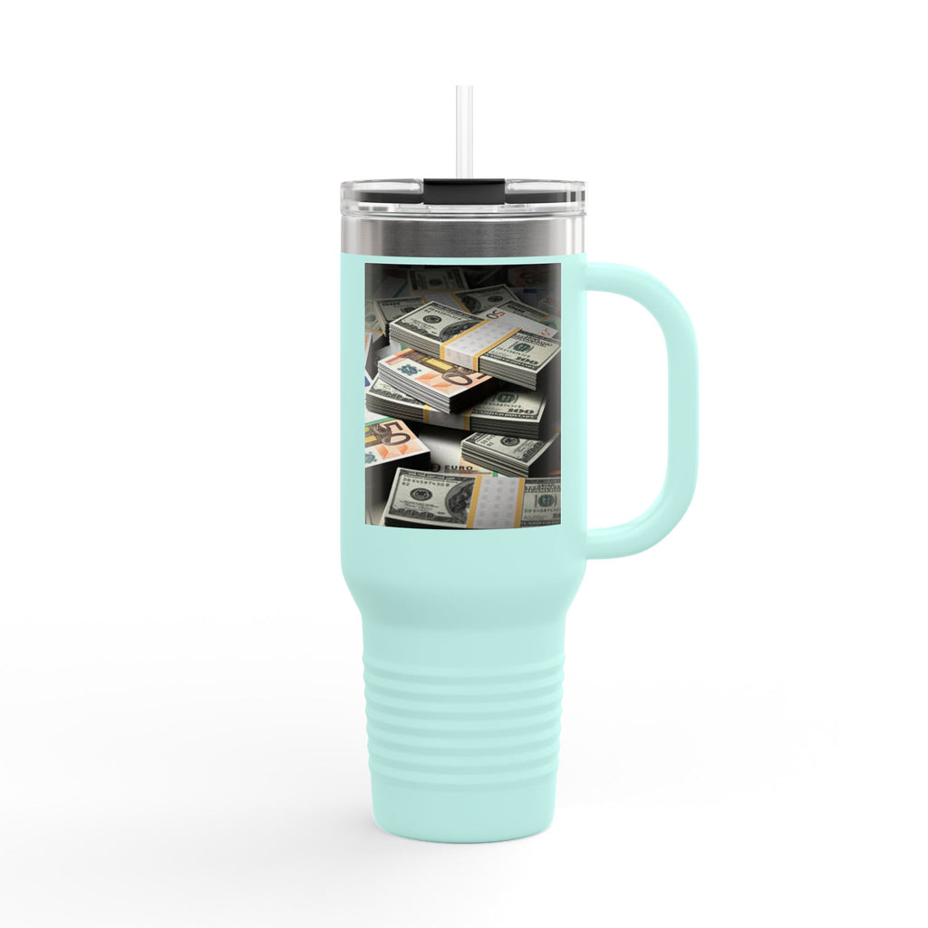Stacked Cash Money design Insulated Travel Mug | 40oz