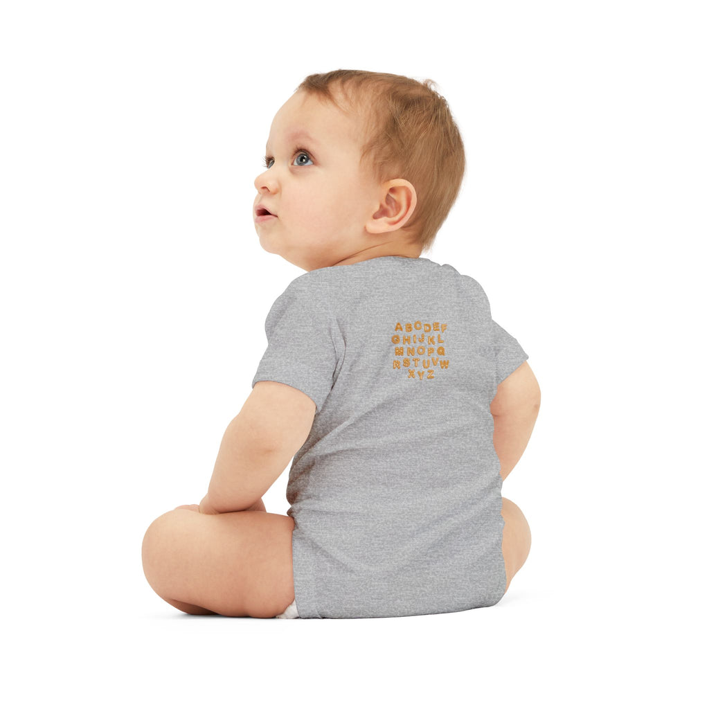 Handwritten Alphabet Infant Onesie | Baby Bodysuit