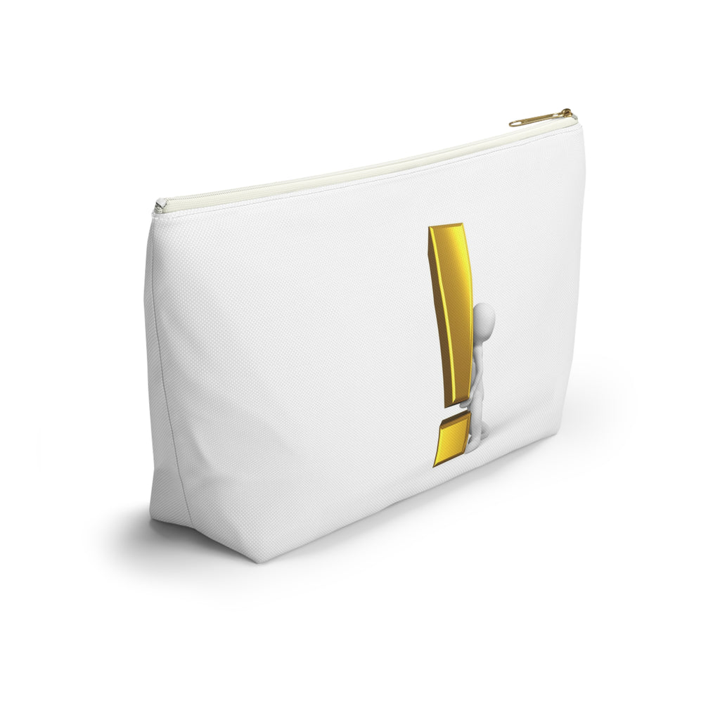 3D Figure Holding Gold Exclamation Mark Accessory Pouch