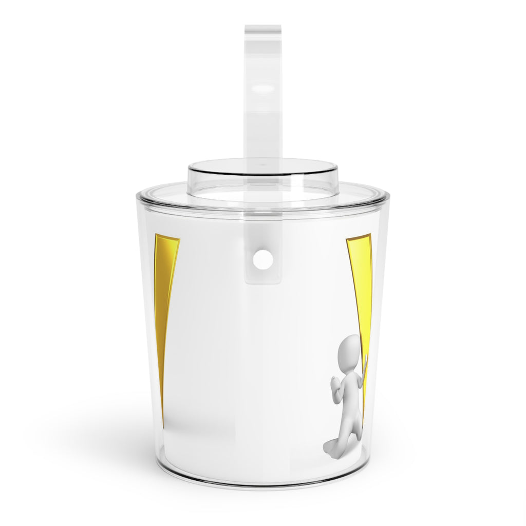 Gold Letter V Monogram Ice Bucket