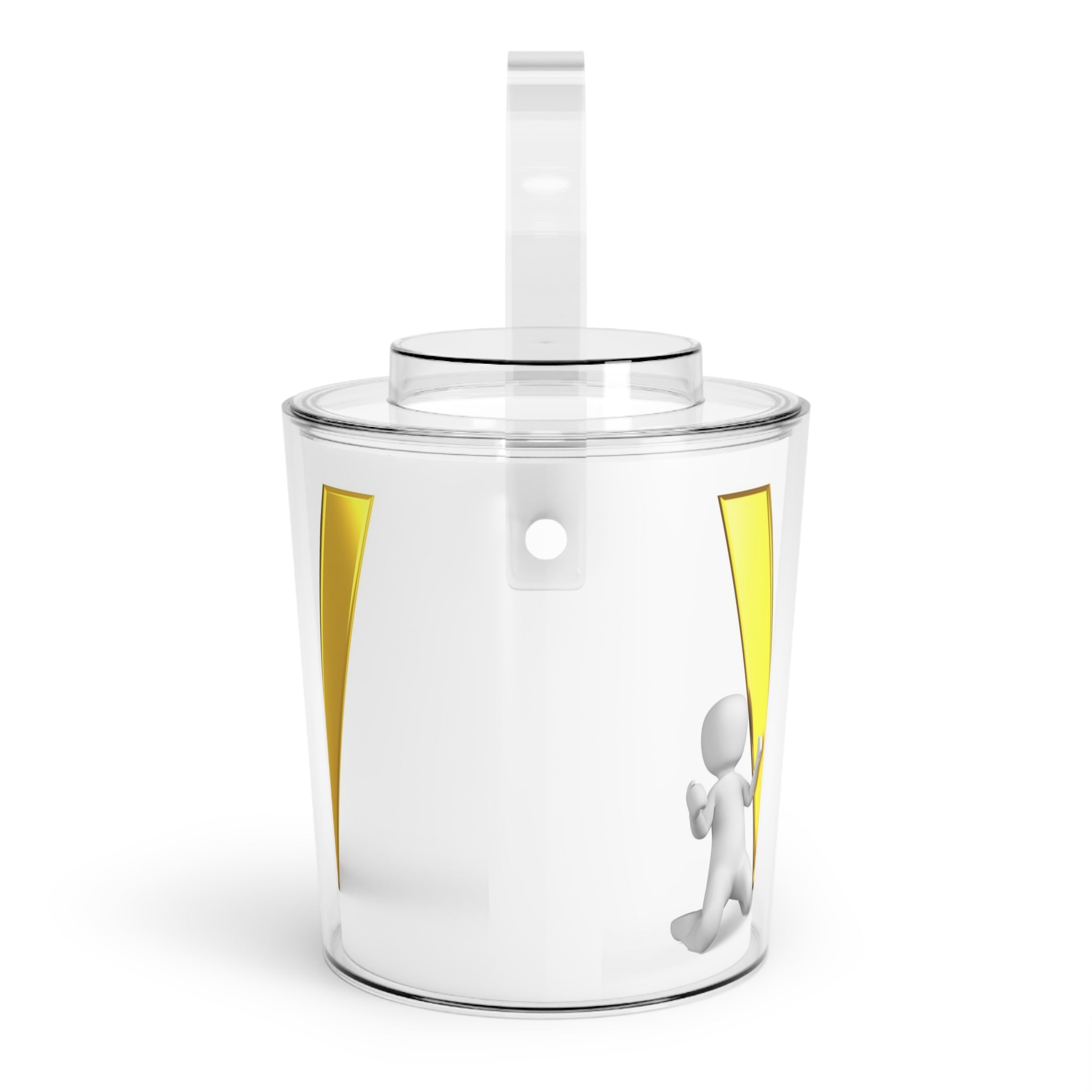 Gold Letter V Monogram Ice Bucket