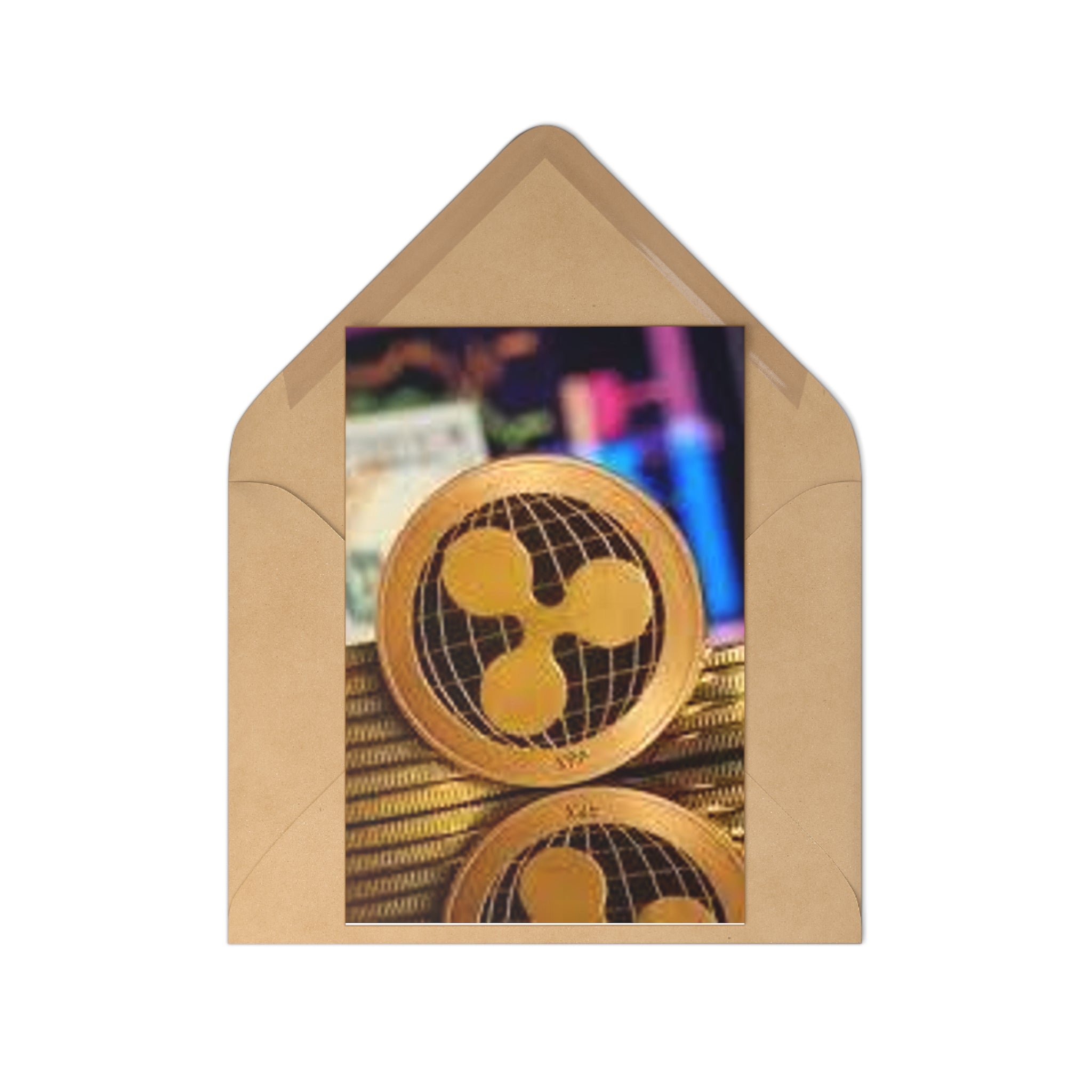 Ripple Crypto Coin Postcards, Postcard Set (7 pcs) | Cryptocurrency Art Cards