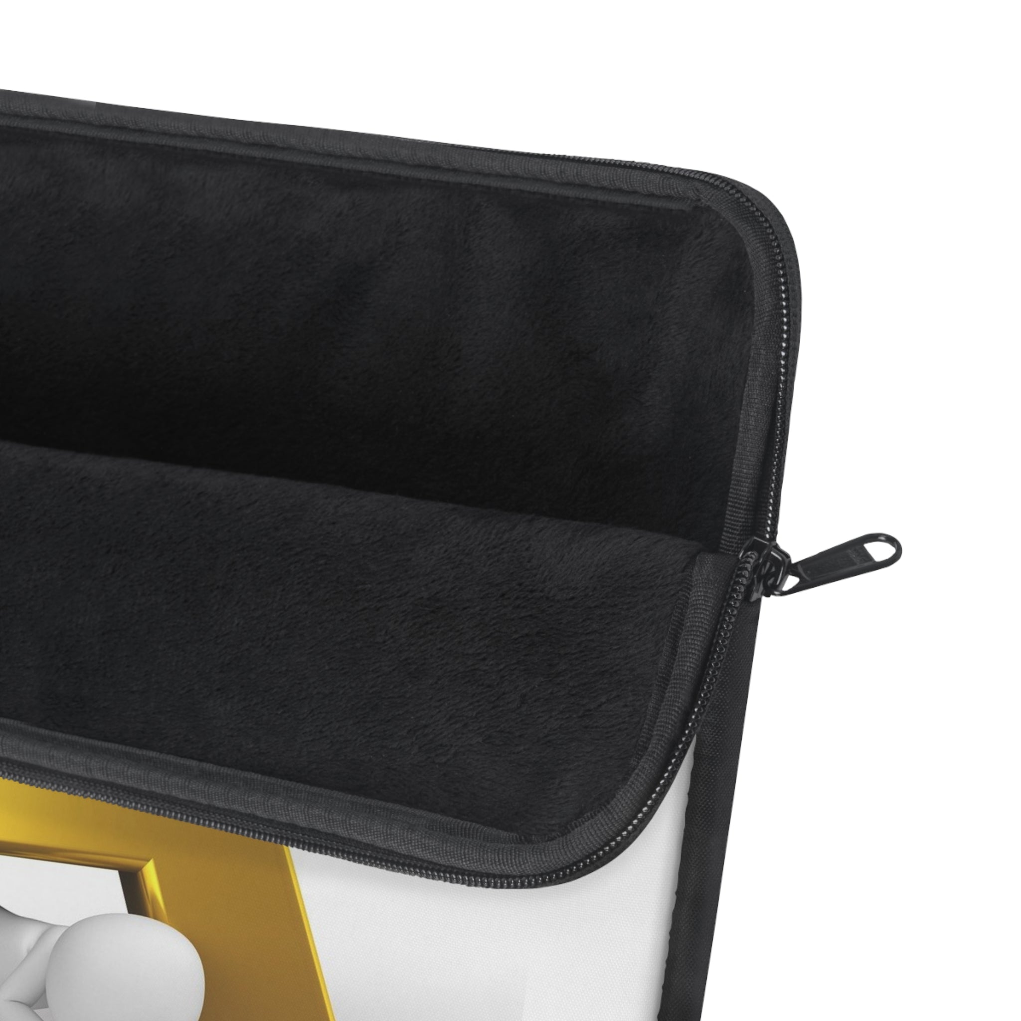 Gold Letter Ä monogram Laptop Sleeve | Scandinavian initial design