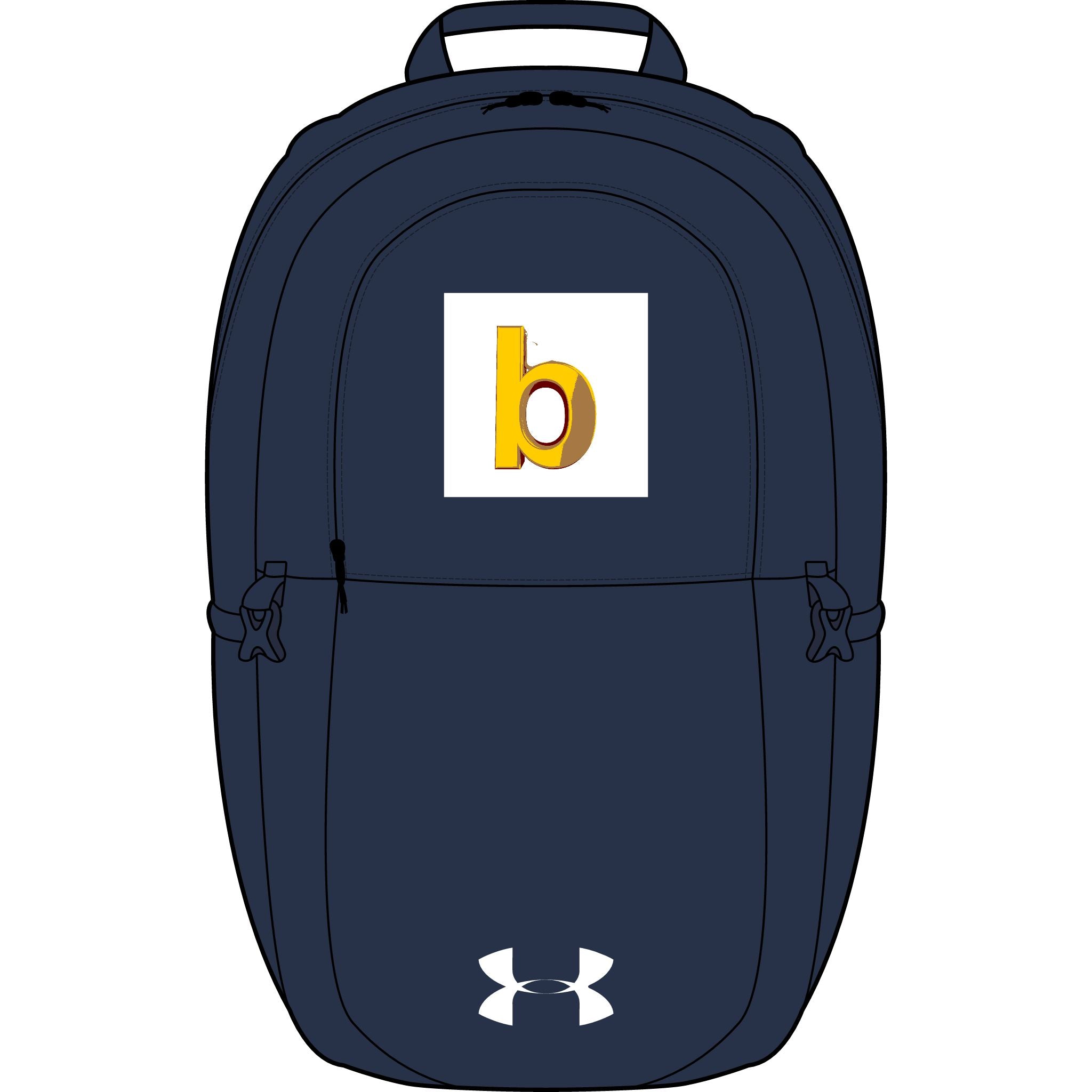 Yellow Letter B Embroidery Backpack | Under Armour All Sport Backpack
