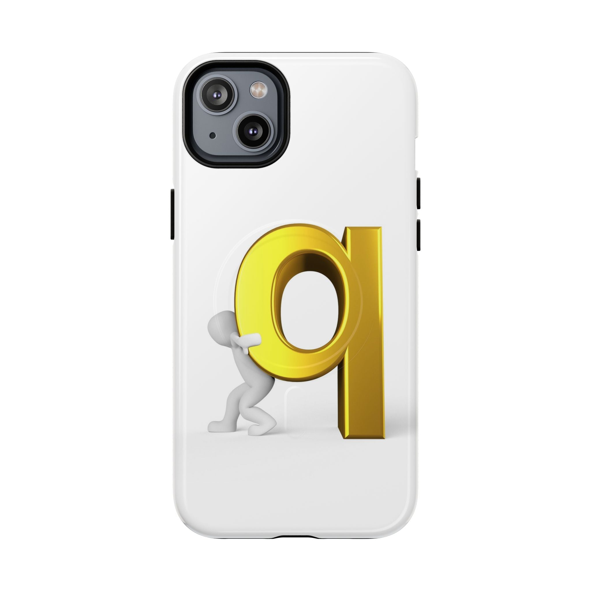 Coque de téléphone Lettre Q Dorée | Coque magnétique robuste