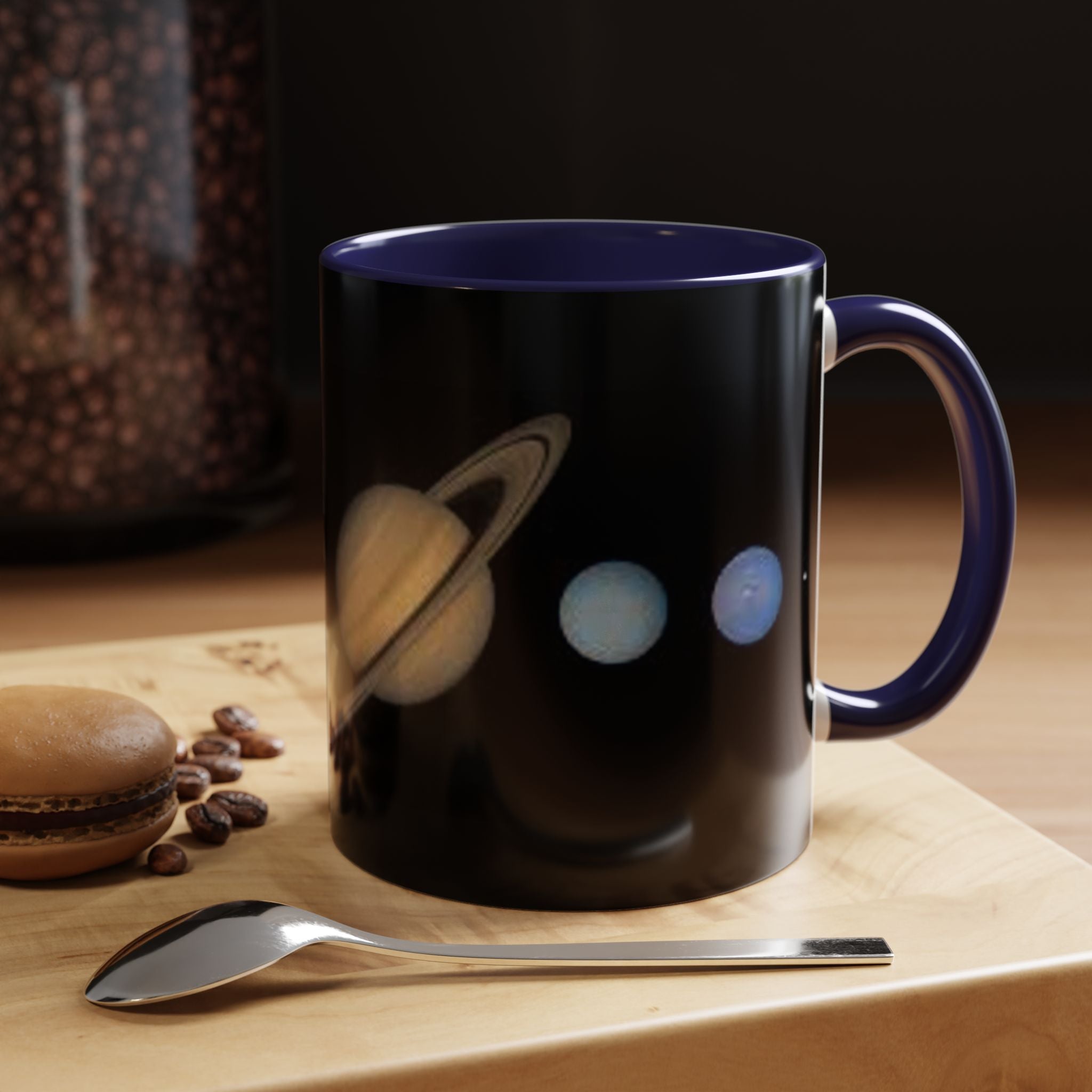Planeten-Sonnensystem-Tasse | Akzent-Kaffeetasse mit Saturn und Jupiter