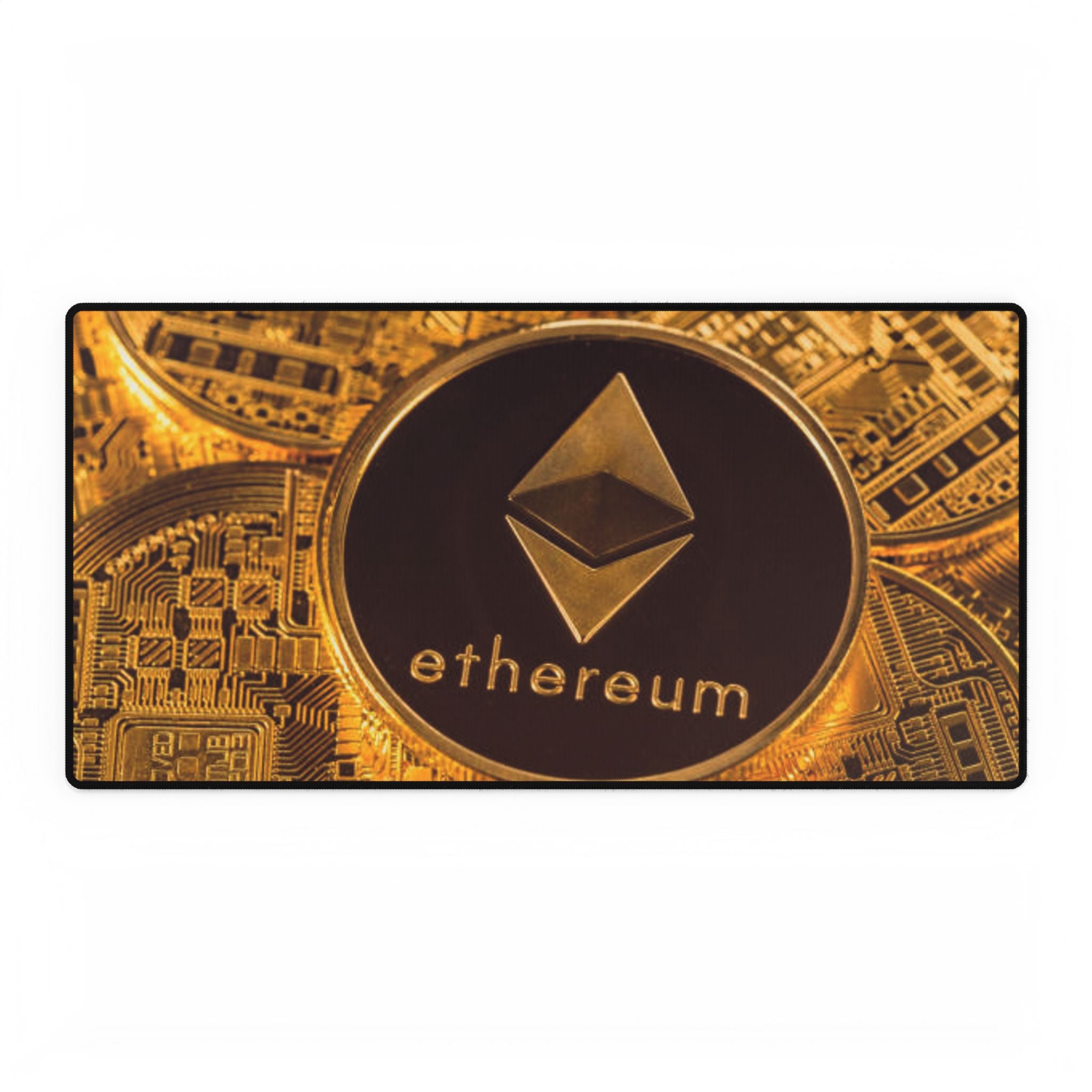 Ethereum Krypto Coin Schreibtischunterlage | Gaming Mauspad Schreibtischunterlagen