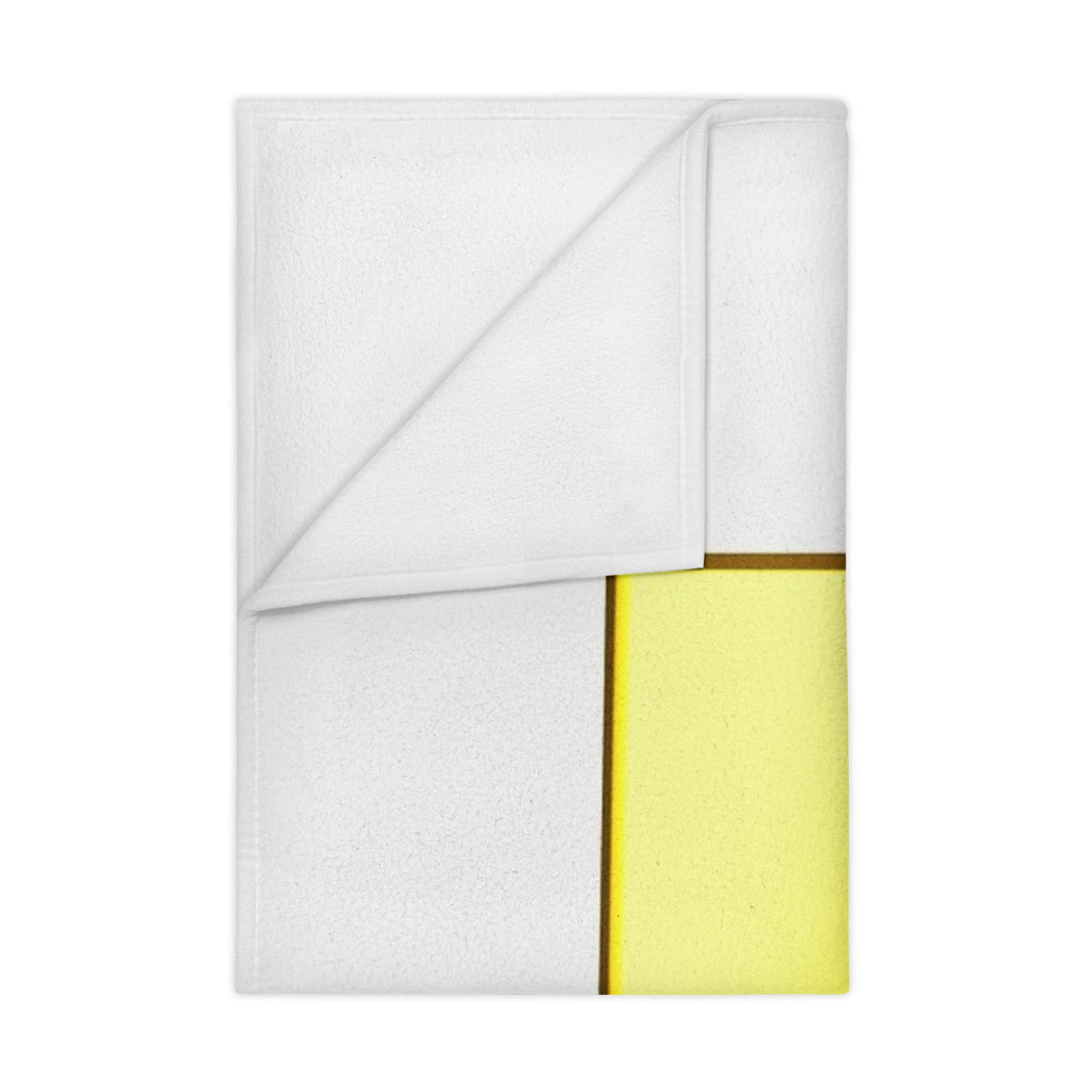 Gold 3D Letter P Initial Toddler Blanket | Personalized Monogram P Blanket