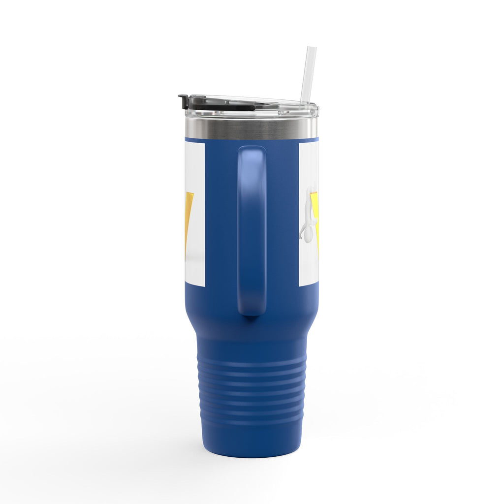 Gold Letter V Monogram Travel Mug | 40oz Insulated Tumbler