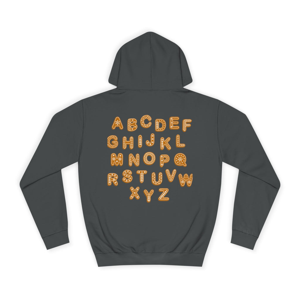 Cookie Alphabet Hoodie | Letters A to Z Cookie Font Sweatshirt