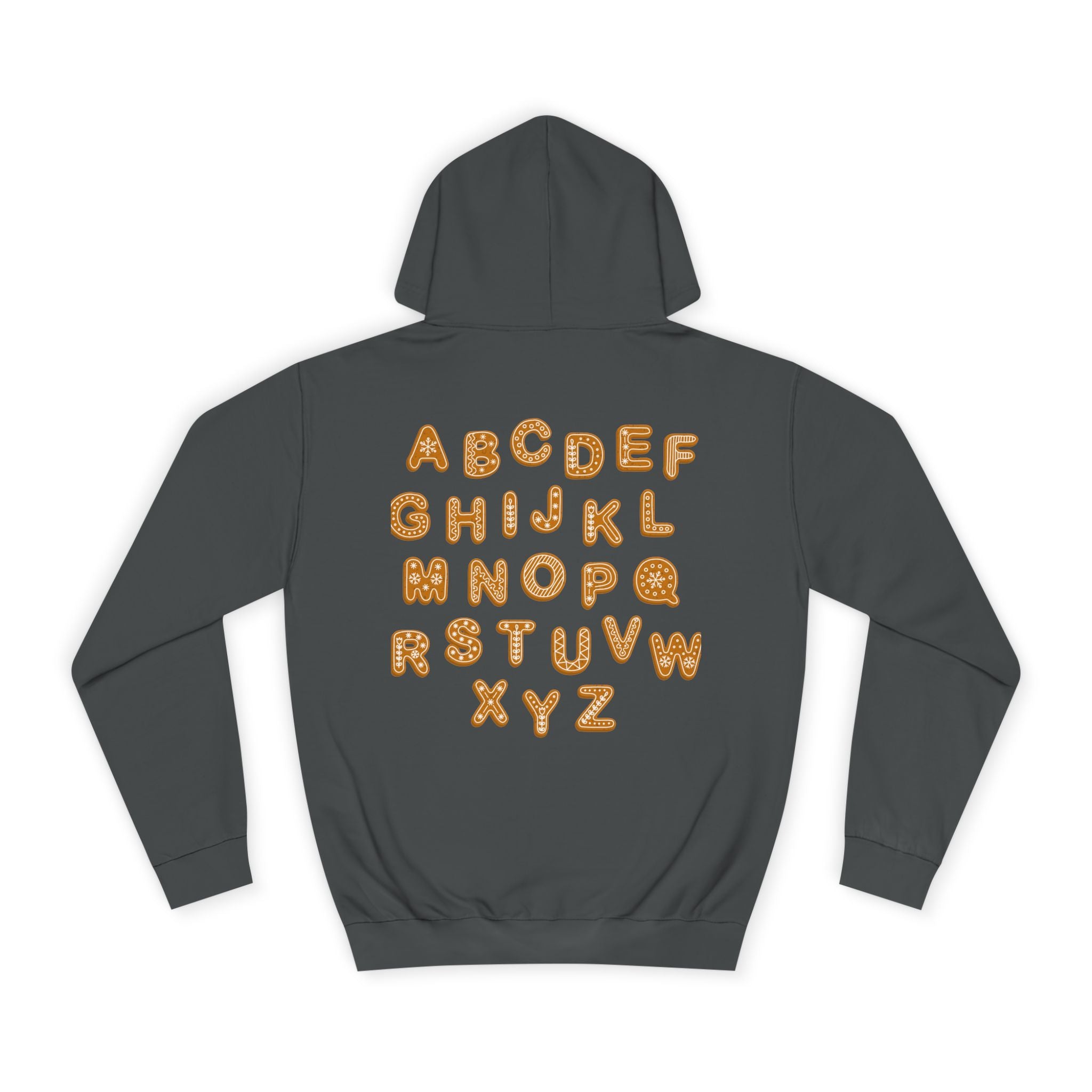 Cookie Alphabet Hoodie | Letters A to Z Cookie Font Sweatshirt