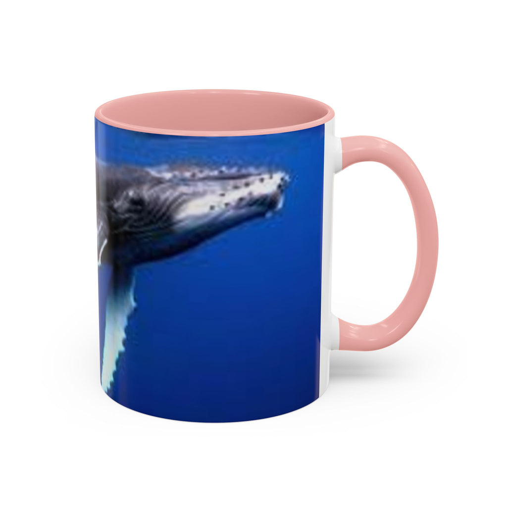 Humpback Whale Ocean Photo Accent Coffee Mug | Whale Lover Mug