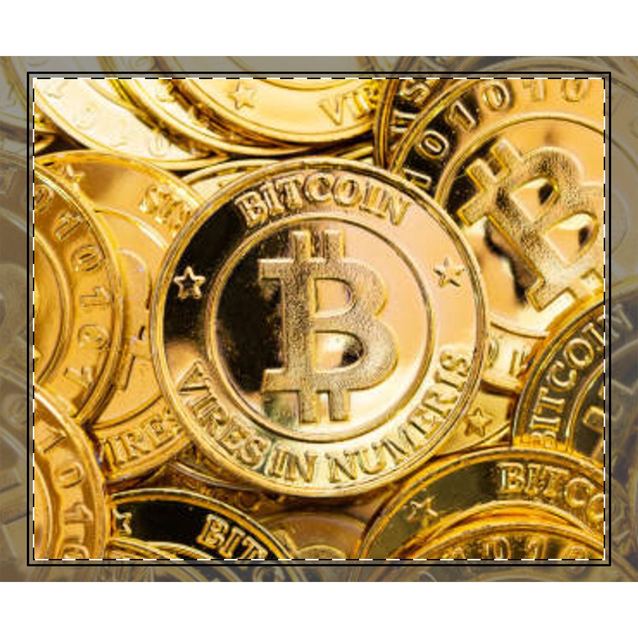 Couverture en tissu motif Bitcoin