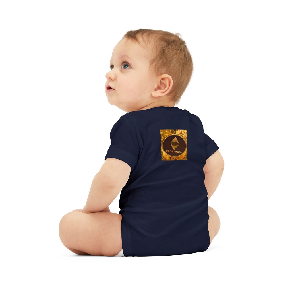 Ethereum Logo Infant Onesie | Crypto Baby Bodysuit
